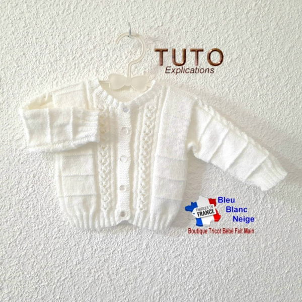 patron tuto tricot bb modèle layette bébé à tricoter