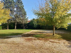 jardin à l'arrière du bâtiment