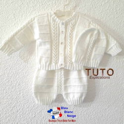 patron tuto tricot bb modèle layette bébé à tricoter