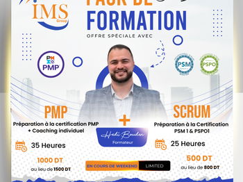 Annonce Pack Formation Scrum PMP Tunis Tunisie