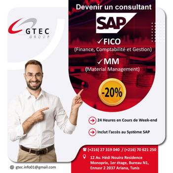 Formation Devenir Consultant SAP MM Materials Management Tunis Tunisie