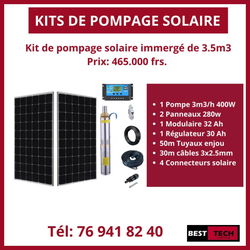 kit pompage solaire