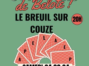 concours belote Breuil-sur-Couze Puy de Dôme