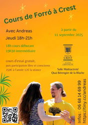 Cours Forró Crest Drôme