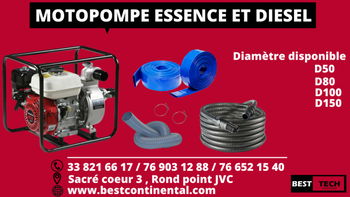 Annonce MOTOPOMPES ESSENCE DIESEL DISPONIBLE Dakar Sénégal