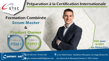 Cursus formation Méthode Agile combiné Scrum Master Product Owner