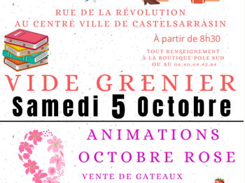 Annonce Vide grenier Castelsarrasin Tarn et Garonne