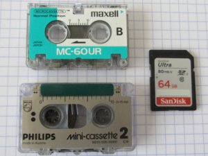 Transfert mini-cassette audio Philips 30 fichier MP3 Pro 320k Côtes d&#039;Armor