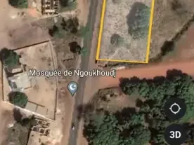 Vente MALICOUNDA TERRAIN COMMERCIAL 1200 M² M&#039;Bour Sénégal