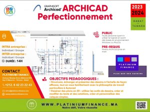 Formations continue ARCHICAD Perfectionnement Rabat Maroc
