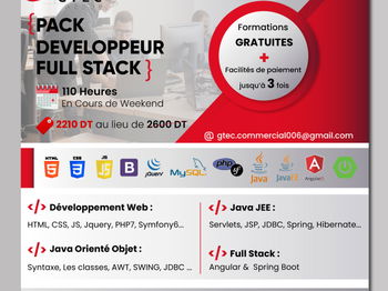 Pack formation FullStack L&#039;Ariana Tunisie