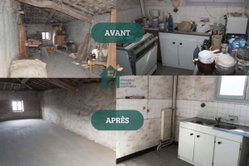 Débarras avant-après