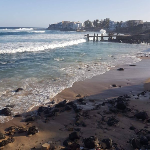 Vente Terrain angle pieds dans l'eau double façades Dakar Sénégal