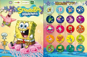 10 Autocollants/Figurines/Cartes Bob L&#039;éponge/Spongebob Cora Esch