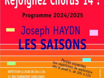 Annonce Chantez passion rejoignez notre chorale Paris 5