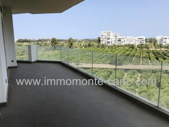 Location appartement neuf terrasse souissi Rabat Maroc