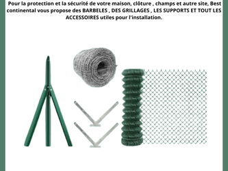 barbelé et grillage