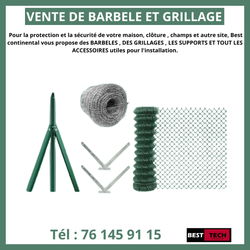 barbelé et grillage