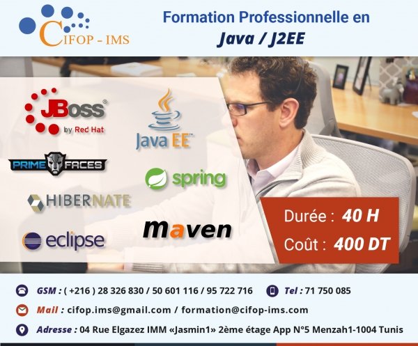 Réduction formation JAVA /JEE Tunis Tunisie