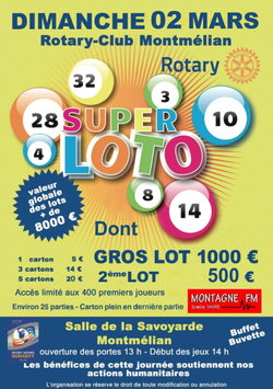 Affiche Loto Rotary Montmelian