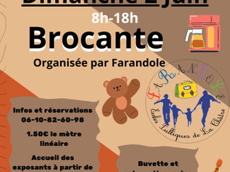 Annonce Brocante par l&#039;Association FaRanDoLe Châtre Indre
