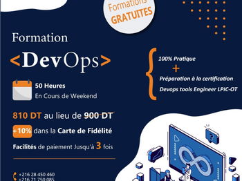 Annonce Formation DevOps Tools Engineer Tunis Tunisie