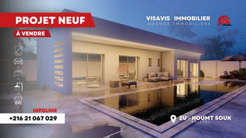 vente plan djerba maison plain pied zone urbaine titre bleu Tunisie