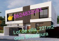 Lot de terrain pour villa 221m2