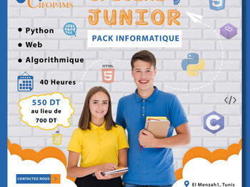 Pack Spécial Junior Cet Été Explorez l&#039;Informatique Tunis Tunisie