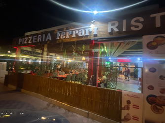 Fonds commerce Pizzer&amp;iacute restaurant Empuriabrava Espagne