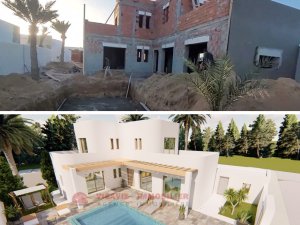 vente villa djerba titre bleu zone urbaine Tunisie