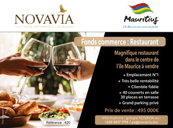 Fonds commerce BEAU RESTAURANT L&#039;ILE MAURICE Moka