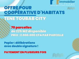 Terrains 225m2 à Téne toubab city