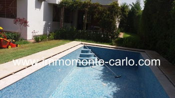 Location villa chauffage central Souissi Rabat Maroc