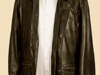 Veste 3/4 cuir homme excellent état taille L Castellane Alpes de Haute Provence