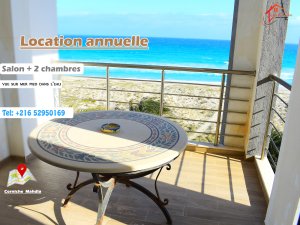 Location appartement s+2 luxueux vue mer l’année Mahdia Tunisie