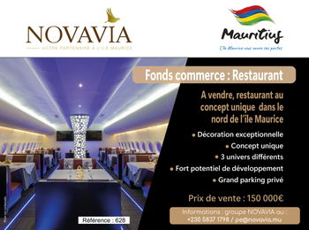 Fonds commerce Fond commerce d&#039;un restaurant concept unique l&#039;île Maurice