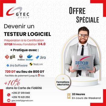 Annonce Formation Testeur Logiciel ISTQB Tunis Tunisie