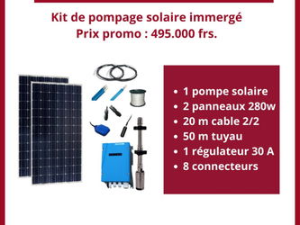 kit pompage solaire