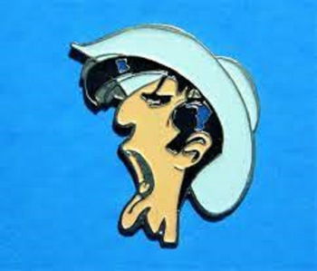 Pins &quot;Lucky Luke&quot; Editions Atlas Lucky Luke cavalier blanc Esch Luxembourg