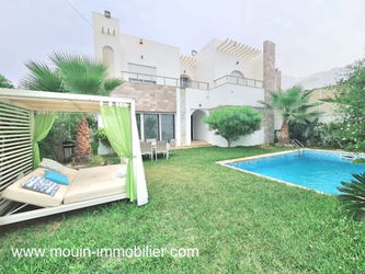 Location villa laurence al hammamet zone craxi Tunisie