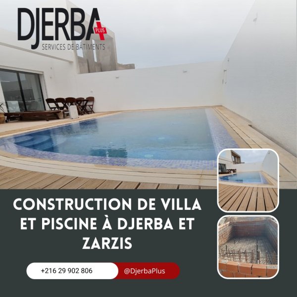 Vente villa cours construction djerba zarzis Tunisie