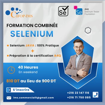 Formation Selenium JAVA A4Q Tunis Tunisie