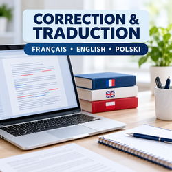 Correction et traduction de textes en français, anglais et polonais