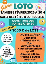 AFFICHE LOTO APE COLLÈGE LOUIS LUMIÈRE ECHIROLLES