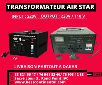 Annonce TRANSFORMATEUR AIR STAR SENEGAL DISPONIBLE Dakar Sénégal