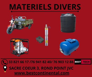 Annonce MATERIELS DIVERS QUALITE SENEGAL Dakar Sénégal