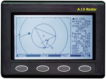 Récepteur AIS écran NASA MARINE Radar Receiver Bruxelles Belgique