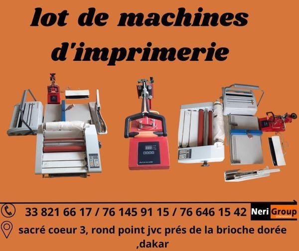LOT MACHINES D'IMPRIMERIE BON PRIX Dakar Sénégal