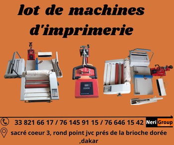 LOT MACHINES D&#039;IMPRIMERIE BON PRIX Dakar Sénégal